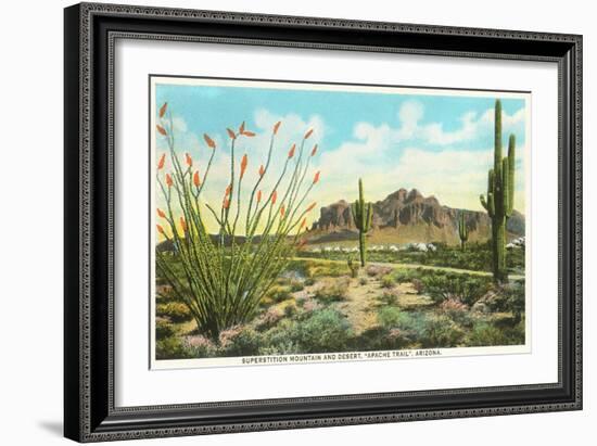 Superstition Mountain, Arizona-null-Framed Art Print