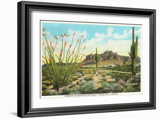 Superstition Mountain, Arizona-null-Framed Premium Giclee Print