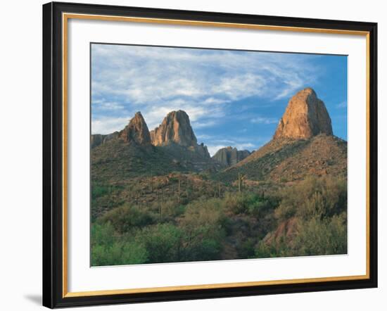 Superstition Mountains, Phoenix, AZ-Danny Daniels-Framed Photographic Print