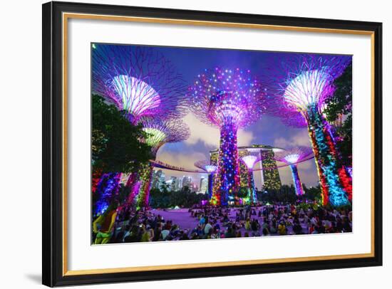 Supertree Grove in the Gardens by the Bay, a Futuristic Botanical Gardens and Park-Fraser Hall-Framed Photographic Print