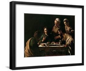 Supper at Emmaus, 1606-Caravaggio-Framed Giclee Print