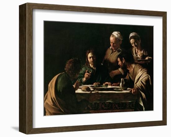 Supper at Emmaus, 1606-Caravaggio-Framed Giclee Print