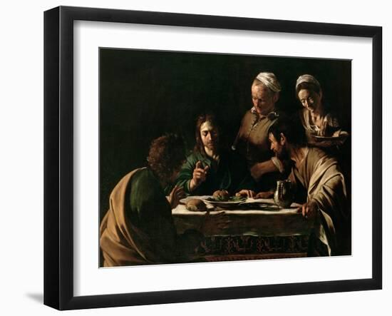 Supper at Emmaus, 1606-Caravaggio-Framed Giclee Print