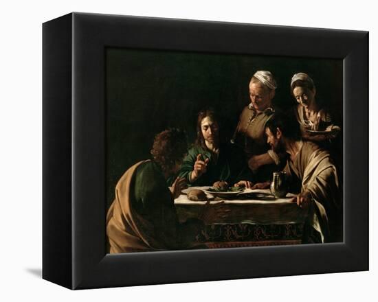 Supper at Emmaus, 1606-Caravaggio-Framed Premier Image Canvas