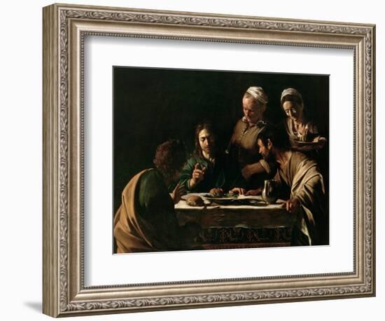 Supper at Emmaus, 1606-Caravaggio-Framed Giclee Print