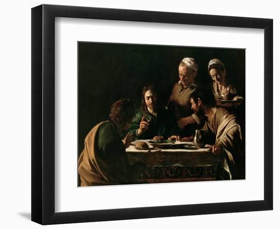 Supper at Emmaus, 1606-Caravaggio-Framed Giclee Print