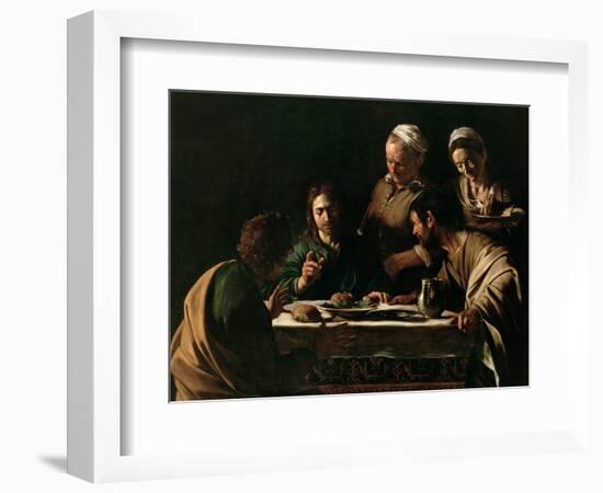 Supper at Emmaus, 1606-Caravaggio-Framed Giclee Print