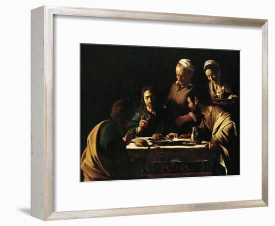 Supper at Emmaus, 1606-Caravaggio-Framed Giclee Print