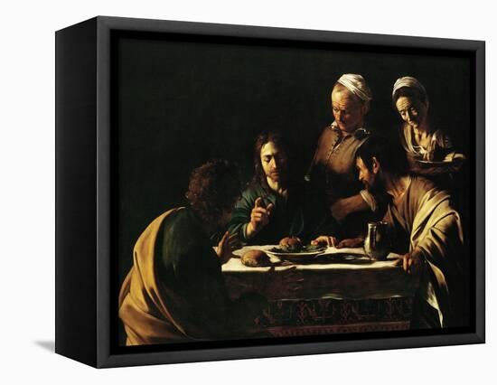 Supper at Emmaus, 1606-Caravaggio-Framed Premier Image Canvas