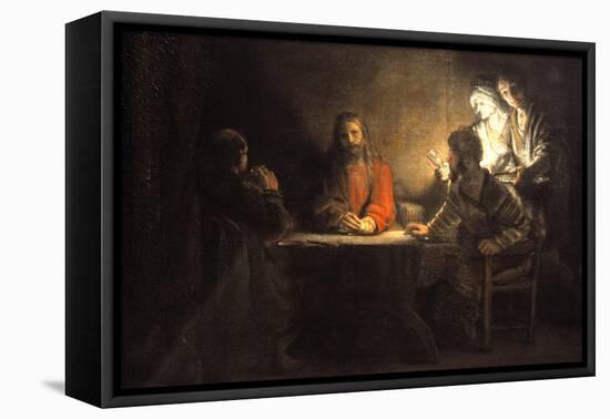 Supper at Emmaus, 1648, by Rembrandt Van Rijn (1606-1669)-null-Framed Premier Image Canvas