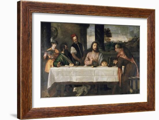 Supper at Emmaus, c.1535-Titian (Tiziano Vecelli)-Framed Giclee Print