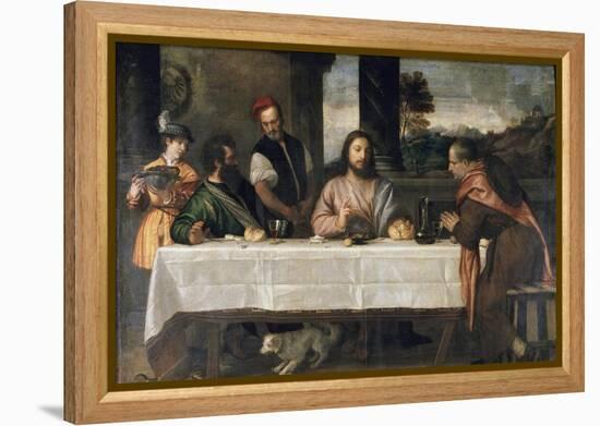 Supper at Emmaus, c.1535-Titian (Tiziano Vecelli)-Framed Premier Image Canvas