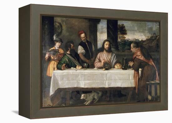 Supper at Emmaus, c.1535-Titian (Tiziano Vecelli)-Framed Premier Image Canvas