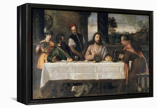 Supper at Emmaus, c.1535-Titian (Tiziano Vecelli)-Framed Premier Image Canvas