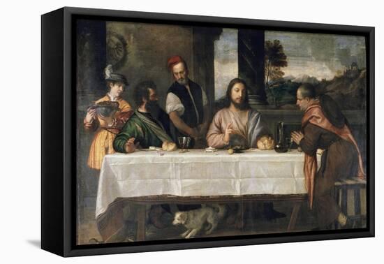 Supper at Emmaus, c.1535-Titian (Tiziano Vecelli)-Framed Premier Image Canvas