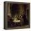 Supper at Emmaus-Rembrandt van Rijn-Framed Premier Image Canvas