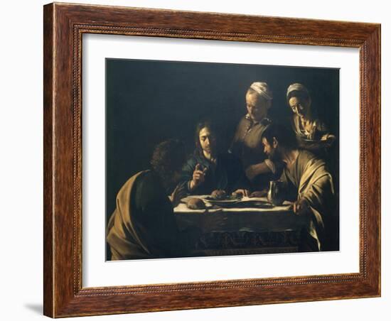 Supper at Emmaus-Caravaggio-Framed Giclee Print