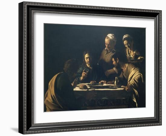 Supper at Emmaus-Caravaggio-Framed Giclee Print