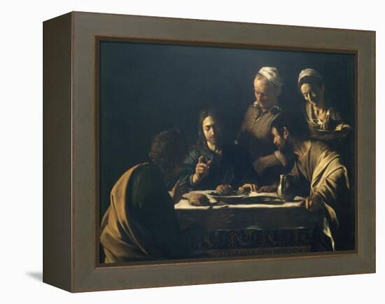 Supper at Emmaus-Caravaggio-Framed Premier Image Canvas