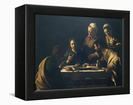 Supper at Emmaus-Caravaggio-Framed Premier Image Canvas