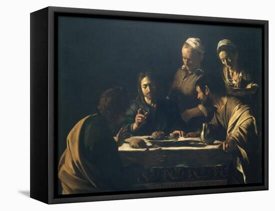 Supper at Emmaus-Caravaggio-Framed Premier Image Canvas
