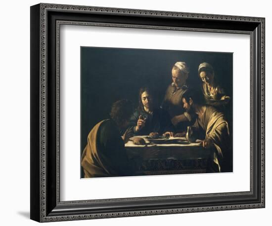 Supper at Emmaus-Caravaggio-Framed Giclee Print