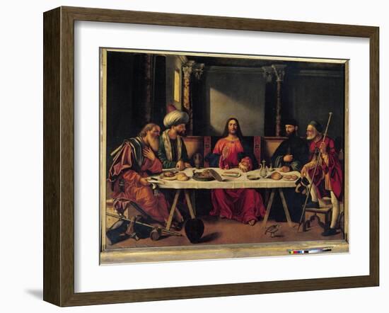 Supper at Emmaus-Giovanni Bellini-Framed Giclee Print