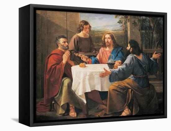 Supper at Emmaus-null-Framed Premier Image Canvas