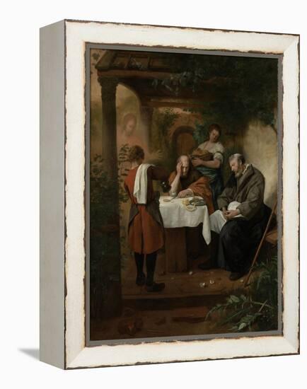 Supper at Emmaus-Jan Havicksz Steen-Framed Stretched Canvas