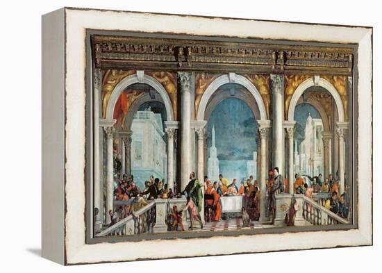 Supper in the House of Levi, 1573-Paolo Veronese-Framed Premier Image Canvas