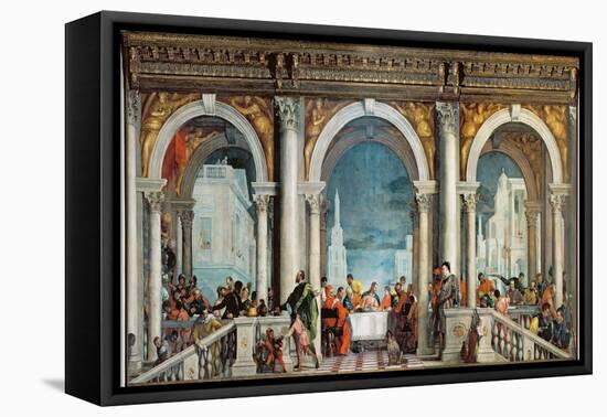 Supper in the House of Levi, 1573-Paolo Veronese-Framed Premier Image Canvas