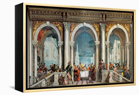 Supper in the House of Levi, 1573-Paolo Veronese-Framed Premier Image Canvas