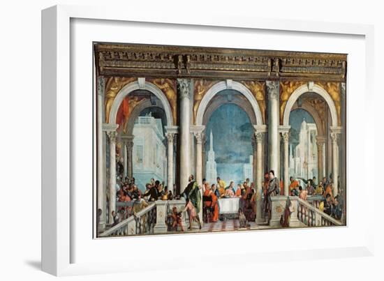 Supper in the House of Levi, 1573-Paolo Veronese-Framed Giclee Print