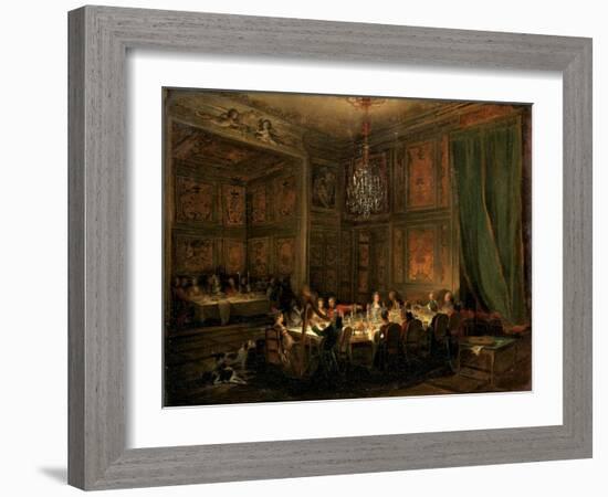 Supper of Prince De Conti at the Temple, 1766-Michel Barthélemy Ollivier-Framed Giclee Print