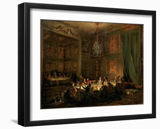 Supper of Prince De Conti at the Temple, 1766-Michel Barthélemy Ollivier-Framed Giclee Print