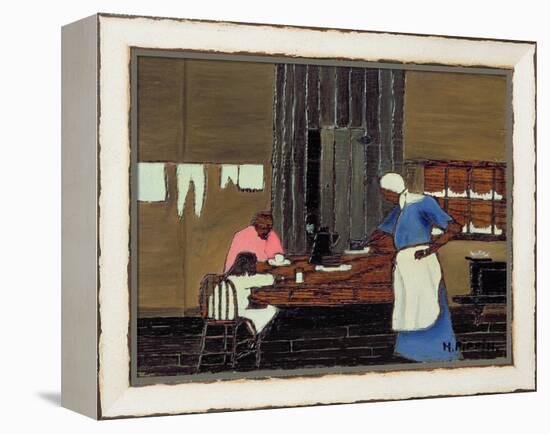 Supper Time, C.1940 (Oil on Panel)-Horace Pippin-Framed Premier Image Canvas