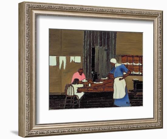 Supper Time, C.1940 (Oil on Panel)-Horace Pippin-Framed Giclee Print