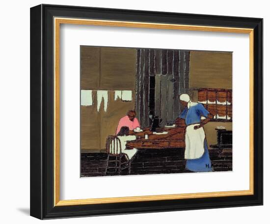 Supper Time, C.1940 (Oil on Panel)-Horace Pippin-Framed Giclee Print