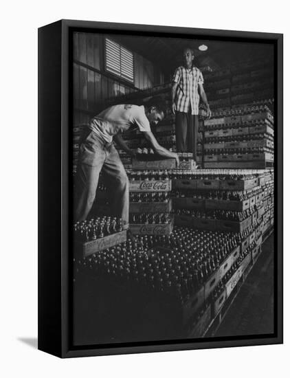 Supply of Coca Cola at Guantanamo Naval Base-null-Framed Premier Image Canvas