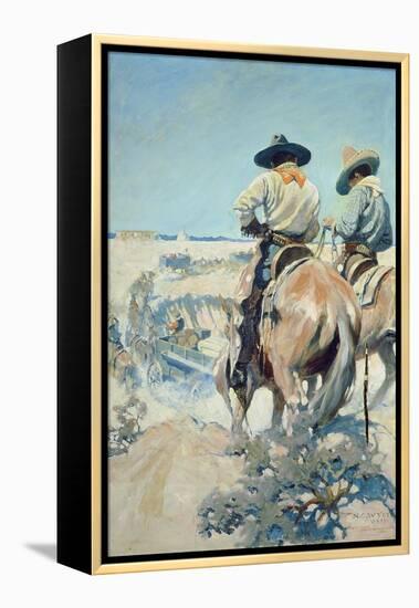 Supply Wagons, 1905-Newell Convers Wyeth-Framed Premier Image Canvas