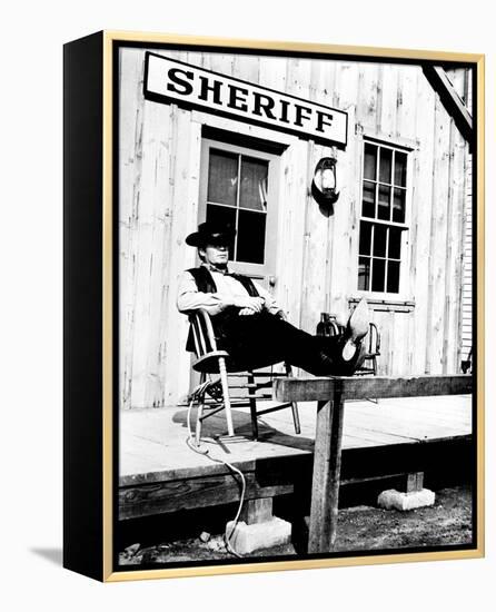 Support Your Local Sheriff!-null-Framed Stretched Canvas