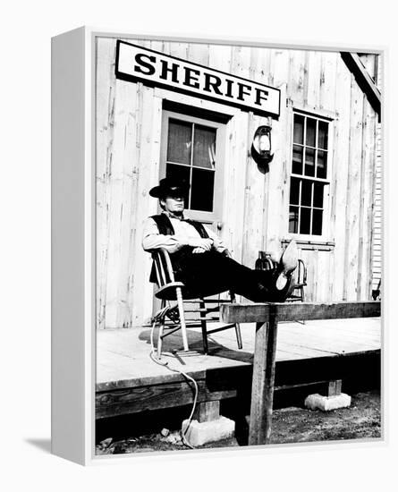 Support Your Local Sheriff!-null-Framed Stretched Canvas