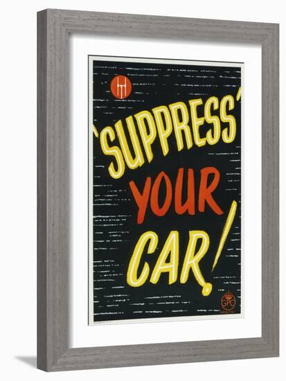 'Suppress' Your Car!-null-Framed Art Print