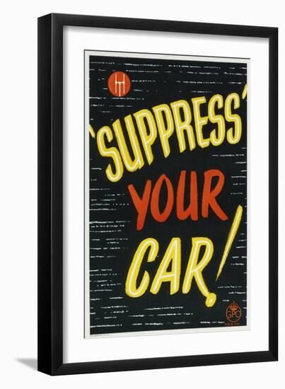 'Suppress' Your Car!-null-Framed Art Print