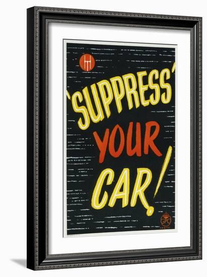 'Suppress' Your Car!-null-Framed Art Print