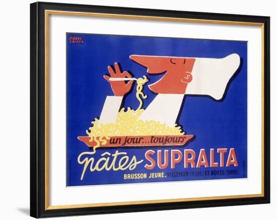 Supralta Spaghetti Pasta Chef Poster-Unknown Unknown-Framed Giclee Print