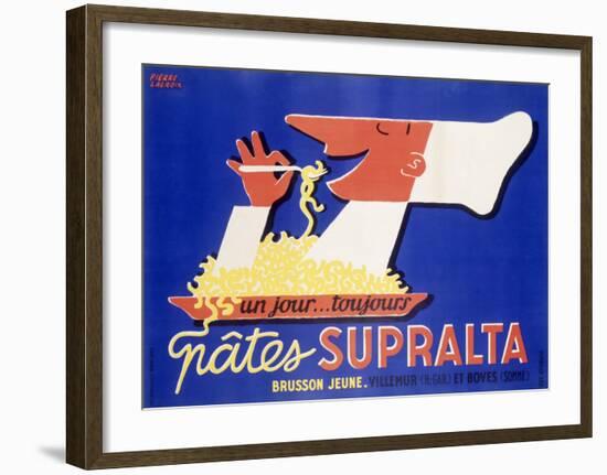 Supralta Spaghetti Pasta Chef Poster-Unknown Unknown-Framed Giclee Print