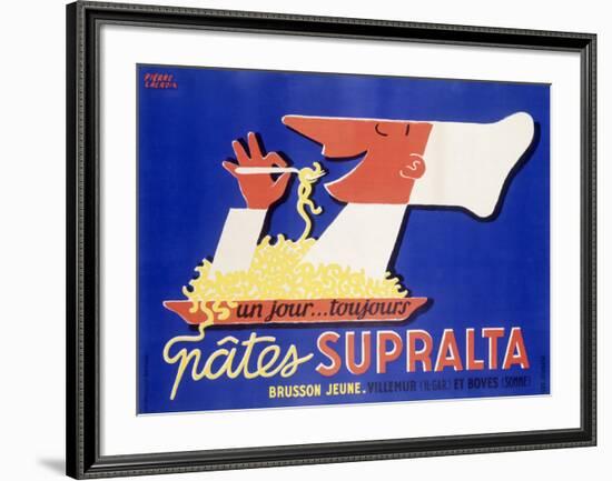 Supralta Spaghetti Pasta Chef Poster-Unknown Unknown-Framed Giclee Print