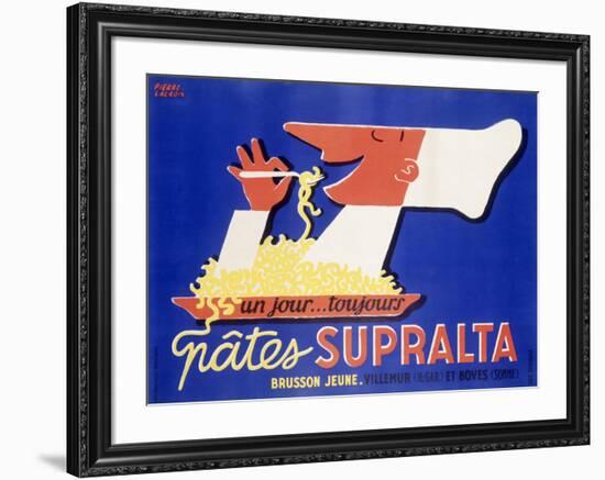 Supralta Spaghetti Pasta Chef Poster-Unknown Unknown-Framed Giclee Print