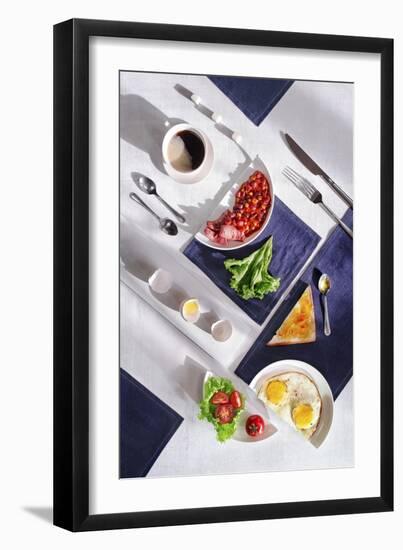 Suprematic Meal: English Breakfast-Dina Belenko-Framed Giclee Print